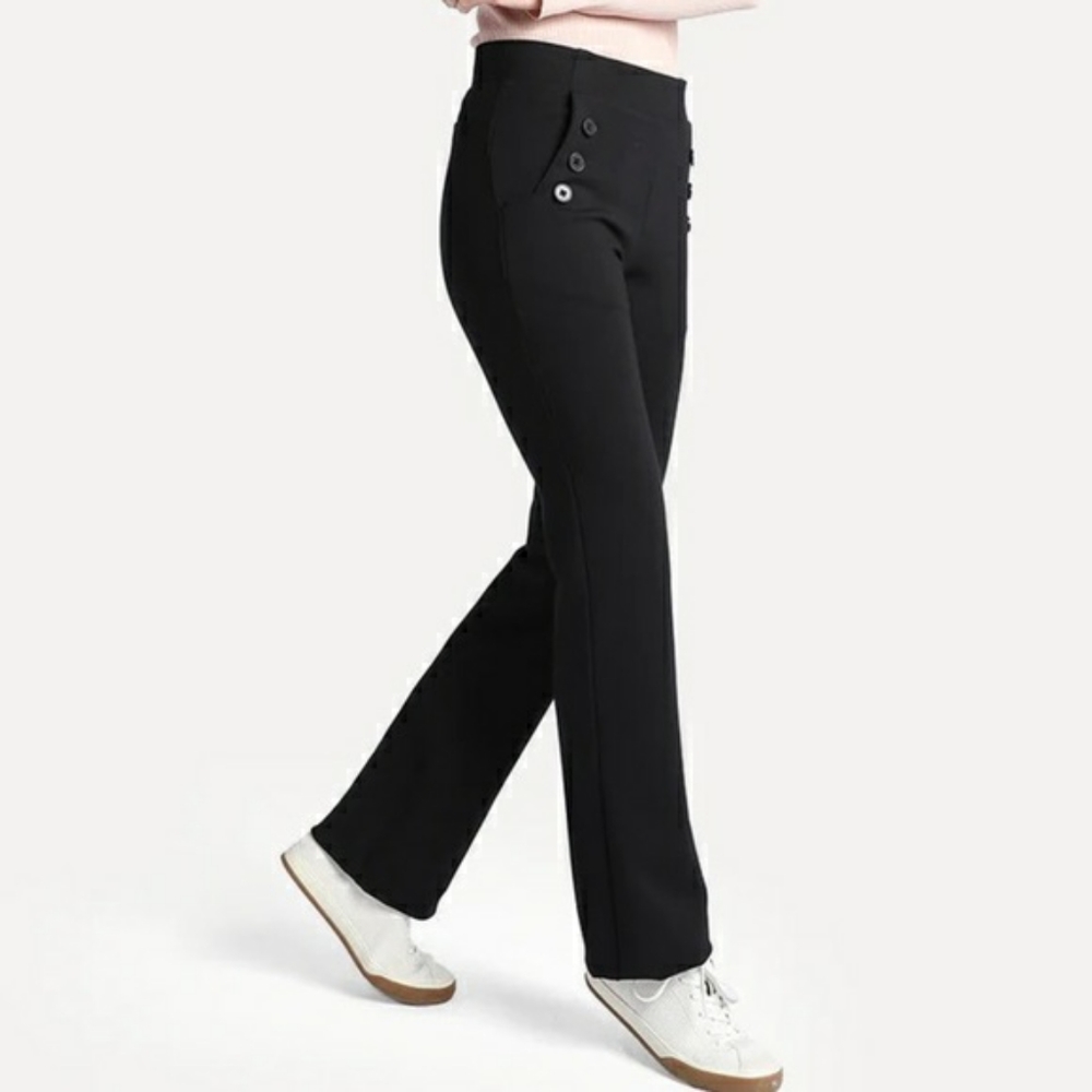 Betabrand Black Women's Trousers